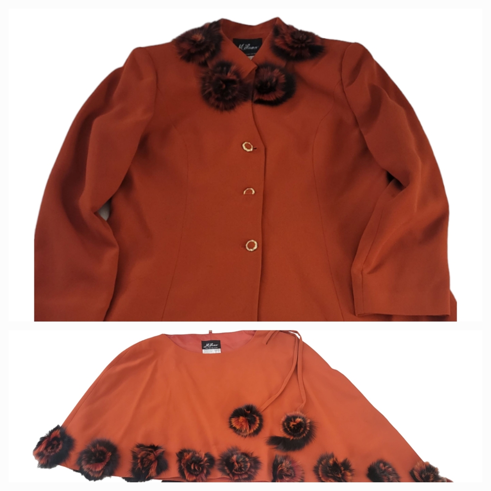 Milano y2k red jacket/shawl combo for a Vibrant Look 100% polyester